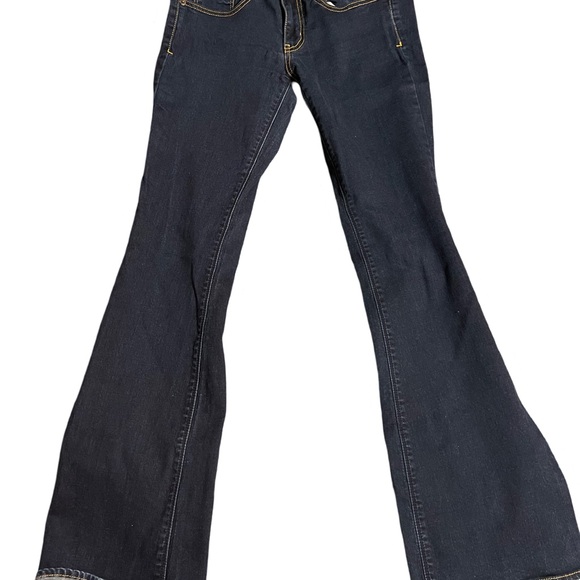 American Eagle Vintage Dark Blue Women's Jeans - Picture 3 of 4